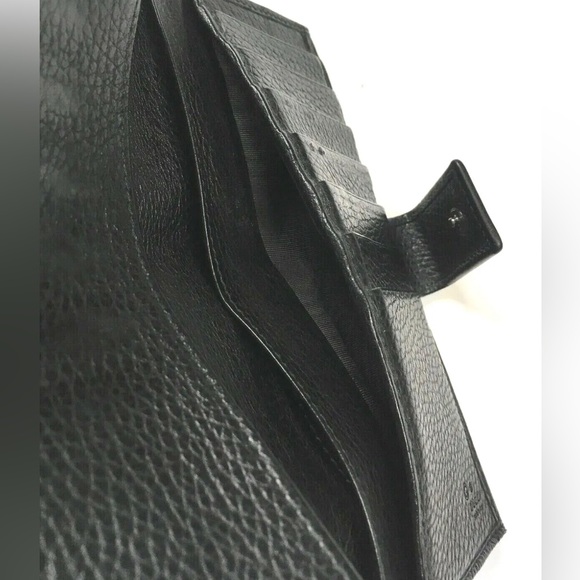 GUCCI CANVAS LEATHER LONG WALLET Vintage - Picture 9 of 11